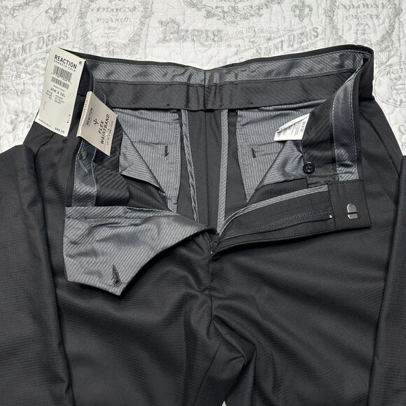 Kenneth Cole REACTION TIC WEAVE SLIM FIT DRESS PANT 30W 32L - Picture 3 of 12